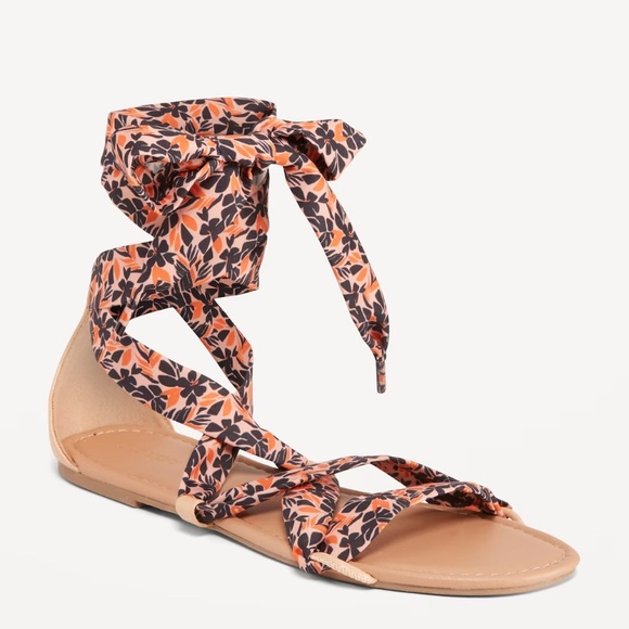 Old Navy Shoes - Old Navy Wrap-Tie Scarf Sandal